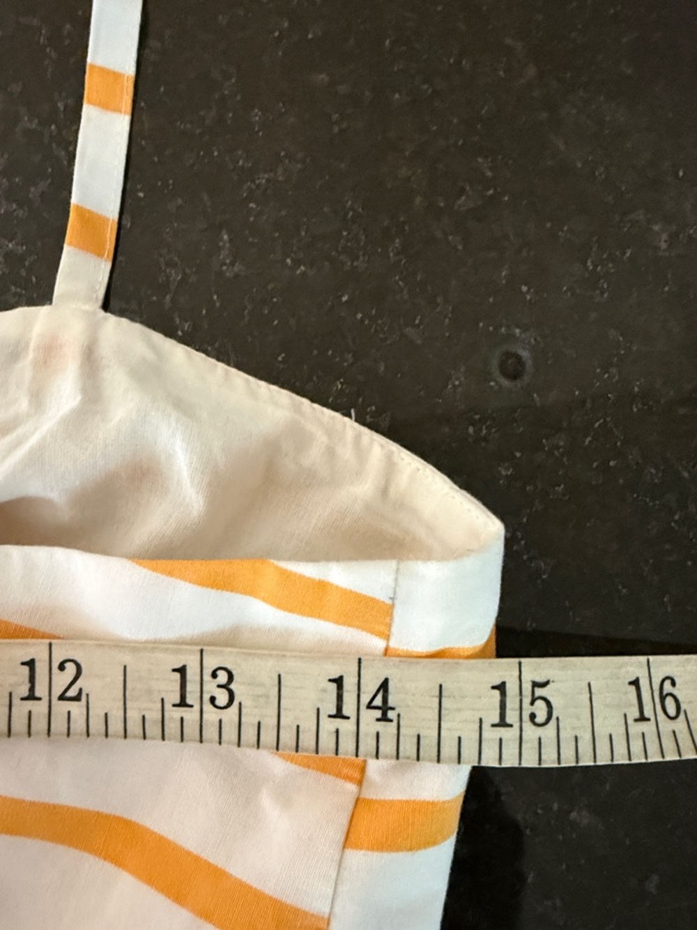 NWT J. Crew Factory Tie-Back Marigold/White Cotton Sundress Size 2 - Picture 11 of 16